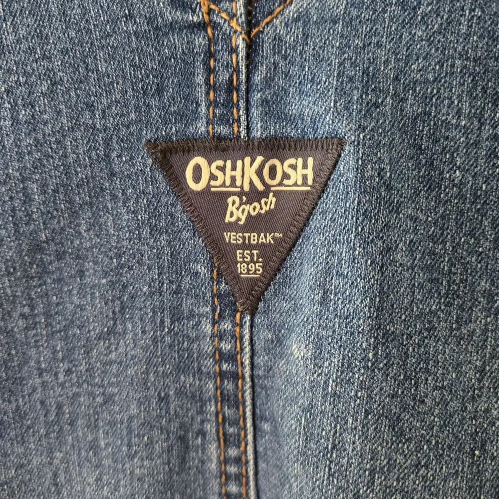 OshKosh Kids Denim Carpenter Overalls in Size 5 Toddler Durable All Season